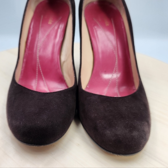Kate Spade Womens chocolate brown "Kristen" Rounded Toe 7.5B - Picture 9 of 11